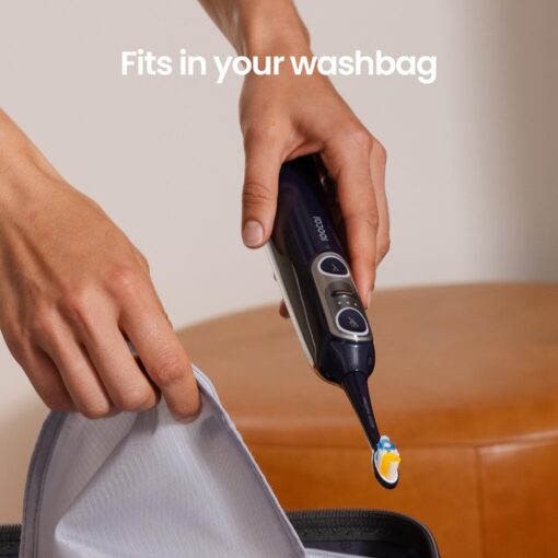 Soocas NEOS II - Electric Toothbrush with Water Flosser, Sonic Electric Toothbrush for Adults, Cordless Flossing Toothbrush, 100% Plaque Removal, 30-Day Battery Life, Dark Violet - Image 2