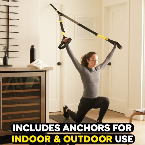 TRX All-in-ONE Suspension Training System: Full Body Workouts for Your Home Gym, Travel, and Outdoors | Includes Indoor & Outdoor Anchors, Workout Guide and Video Downloads - Image 2