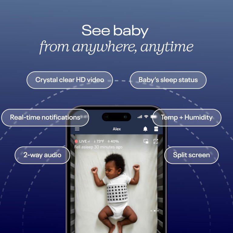 Nanit Superior Sleep Set - Includes Newborn Baby Essentials Pro Camera with Wall Mount, Travel Stand, and The Sound + Light Audio Monitoring Machine & Baby Night Light - Image 7