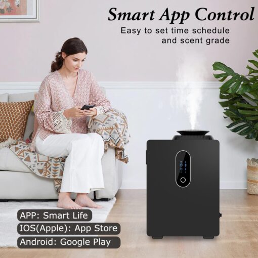 2025 Upgraded HVAC Scent Diffuser Machine 1000ML, Scent Air Machine with WiFi for Home, Hotel Diffuser Coverage 6000 Sq.Ft, Waterless Cold Air Aromatherapy Essential Oil Diffuser for Large Room - Image 6