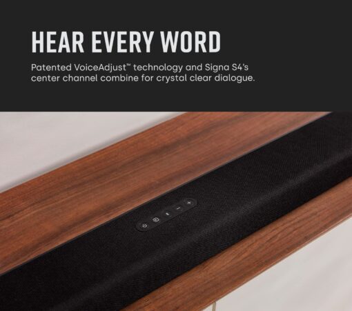 Polk Audio Signa S4 Sound Bar with Wireless Subwoofer - Dolby Atmos 3D Audio, Exclusive VoiceAdjust & BassAdjust Technology, HDMI eARC, Works with 8K, 4K & HD TVs, Bluetooth, Wireless Streaming - Image 3
