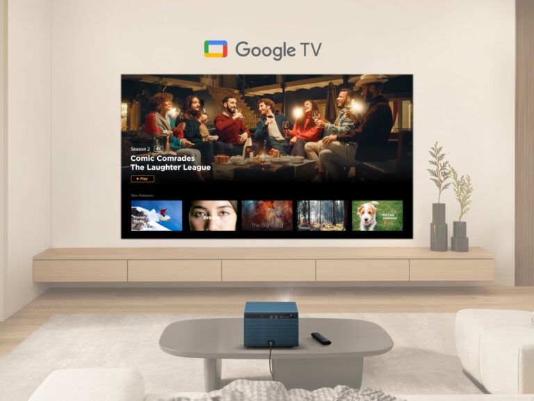 ViewSonic LX60HD 1080p LED Portable Projector with Built-in Google TV, H/V Keystone, Auto Focus, Bluetooth, and Wi-Fi for Smart Home Theater - Image 9