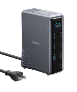 Anker Prime Docking Station, 14-Port with 160W Max Output, 10Gbps Fast Data Transfer, Real-Time Smart Interface, Audio and Ethernet Ports, Dual 4K Displays for Dell, HP, Lenovo and More