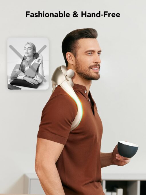 SKG Neck Massager for Pain Relief Deep Tissue FSA HSA Eligible Shiatsu Massager with Heat,for Neck and Shoulder Pain H7 Ultra - Image 5