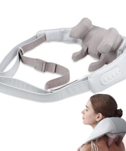 BackPlus Platinum Cordless Neck Massager – Deep Tissue Shiatsu Massage with Heat – Deep Kneading Stress Relief for Back Pain