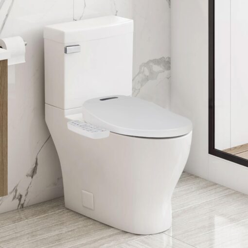 TooCust Bidet Toilet Seat Elongated - Electronic Heated Toilet Seat Elongated with Dryer and Warm Water, Temperature Controlled Wash, Smart Touch Panel, Nightlight, Elongated Toilet Seat Slow Close - Image 2