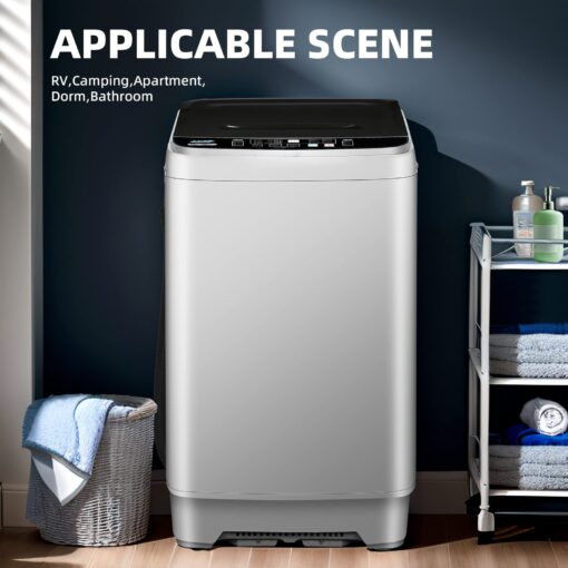 Qhou KRIB-XQB201A-GREY6 Full Automatic Washing Machine, XQB201A-GREY - Image 5