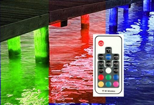 Green Blob Outdoors Multi-Color Pimp My Dock LED Lights DIY Premium 15,000 Lumen LED Under Dock Lighting Kit SMD5630 IP68 Completely Waterproof (Neon Multi-Color 25ft)