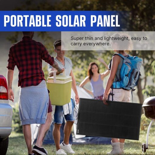 ATEM POWER 150W Flexible Solar Panel 245° Bendable 12V Monocrystalline Portable Solar Charger with Uneven Surfaces Lightweight for RV Tent Roof Boat Cabin onfppt Marine Camping - Image 4