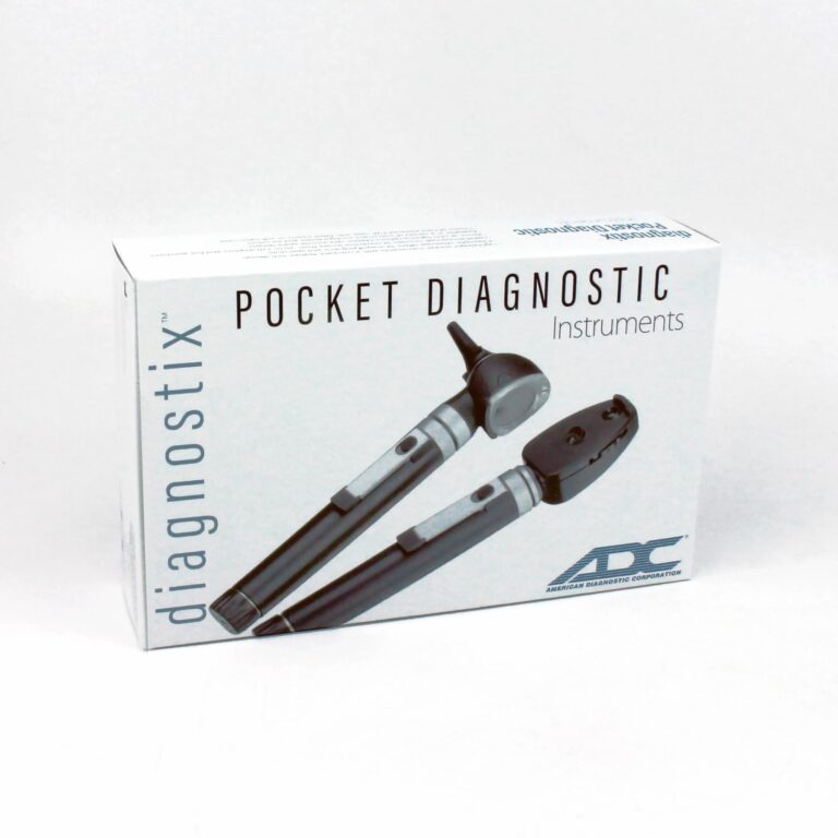ADC Otoscope/Ophthalmoscope Diagnostic Set, Pocket Size, LED Lamp, 2.5V, Hard Case, Diagnostix 5110NLV, Purple - Image 5