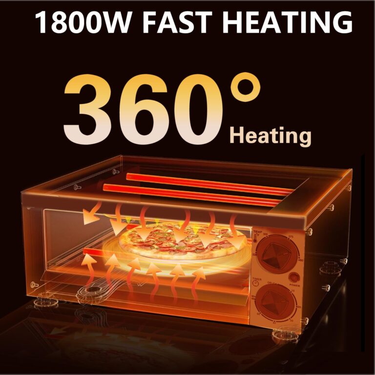 Hijolla Electric Pizza Oven Commercial Pizza Maker Countertop Pizza Machine 1200w With Timer, Stainless Steel Pizza Cooker,Indoor Countertop Pizza Oven For Home、Restaurant & Commercial Use - Image 4