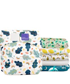 Bambino Mio, Miosolo Classic Reusable Cloth Diapers Set, Adjustable Size (Mixed)