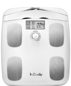 InBody Dial H20 Smart Full Body Composition Analyzer Scale - BMI, Body Fat, Muscle Mass - Bluetooth Connected - White