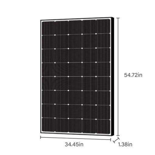 Newpowa 250W Solar Panel Monocrystalline for 12V 24V Norminal System with High-Efficiency Voltage Boost 15V Cells Works Best with MPPT Controller Charger Off-Grid for RV Marine Boat 250 Watts - Image 6
