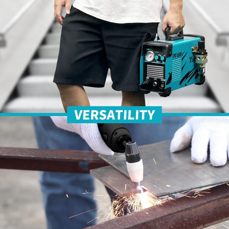 TTAMPLAR TPC-55D Plasma Cutter, 55Amp Touch Arc Plasma Cutting Machine with 110V/220V Dual Volatage High Frequency IGBT Inverter Clean Cut - Image 4