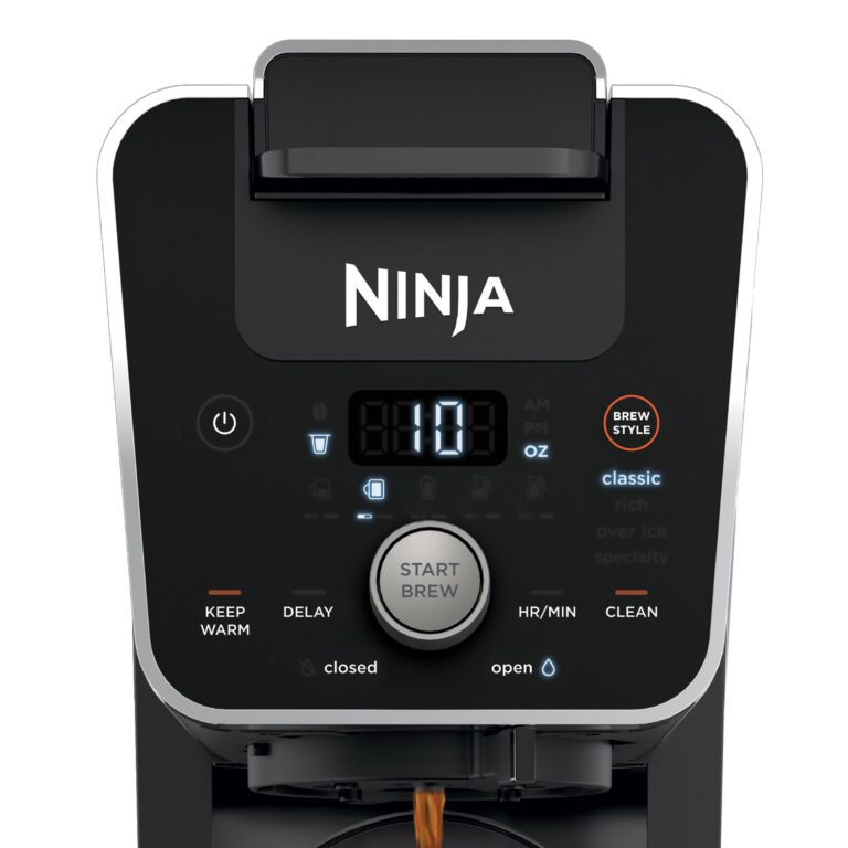 Ninja CFP451CO DualBrew System 14-Cup Coffee Maker, Single-Serve Pods & Grounds, 4 Brew Styles, Built-In Fold Away Frother, 70-oz. Water Reservoir & Carafe, Black (Renewed) - Image 3