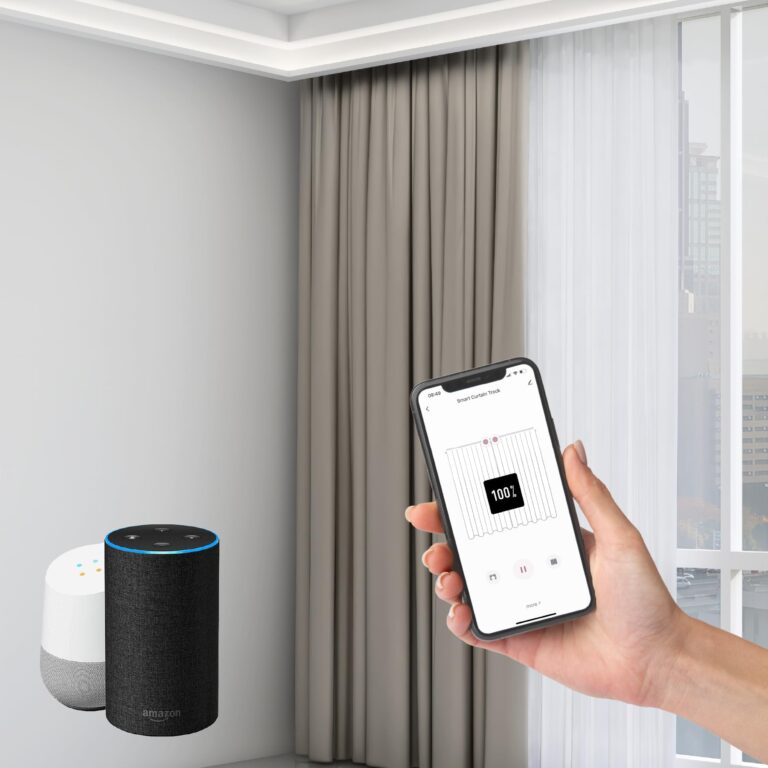 Osprey Smart Curtain Track, Motorized Curtain Rod, Adjustable Length, Remote Control & Automate App, Compatible with Alexa, Google, Ceiling and Wall Mounted - Image 6