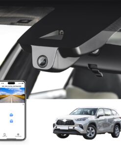 Mangoal 4K Dash Cam custom fit for Toyota Highlander & Hybrid Gen4 UX70 2020 2021 2022 2023 2024 2025(Model A), E Limited L XLE XSE Platinum, Integrated OEM Look,UHD 2160P Video, App & WiFi,128GB Card