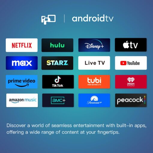 FPD 43 Inch Smart TV Flat Screen Frame LED Television Full HD 1080p Google Cast Built in, Streaming Live Ultra Thin HDR10 Android TV, Bluetooth, Vesa, Hdmi, WiFi (Palette-Series 2025) - Image 4
