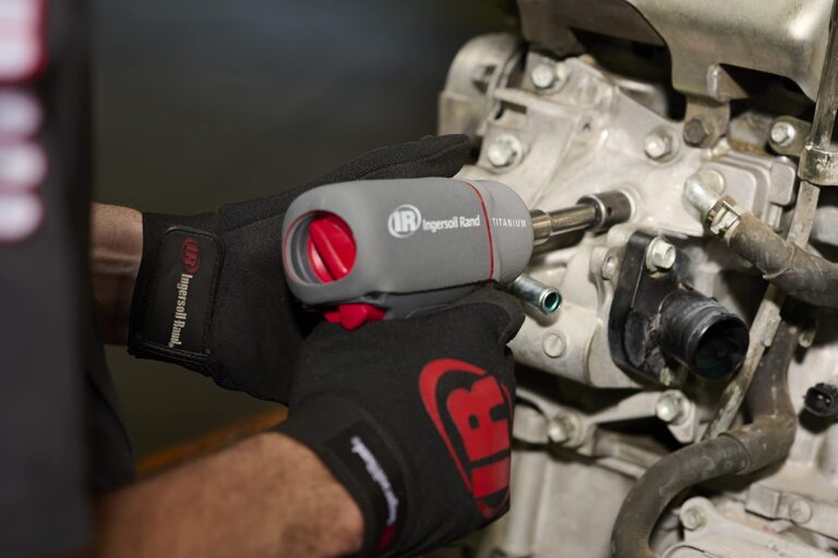 Ingersoll Rand 2115QTiMAX 3/8” Drive Air Impact Wrench, Quiet Tool, Lightweight 2.5 lb Design, Powerful Reverse Torque Output Up to 300 ft lbs, 7 Vane Motor, Max Control, Gray - Image 4