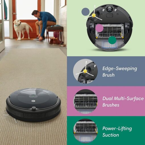 iRobot Roomba 692 Robot Vacuum-Wi-Fi Connectivity, Compatible with Alexa, Good for Pet Hair, Carpets, Hard Floors, Self-Charging, Charcoal Grey (Renewed) - Image 2
