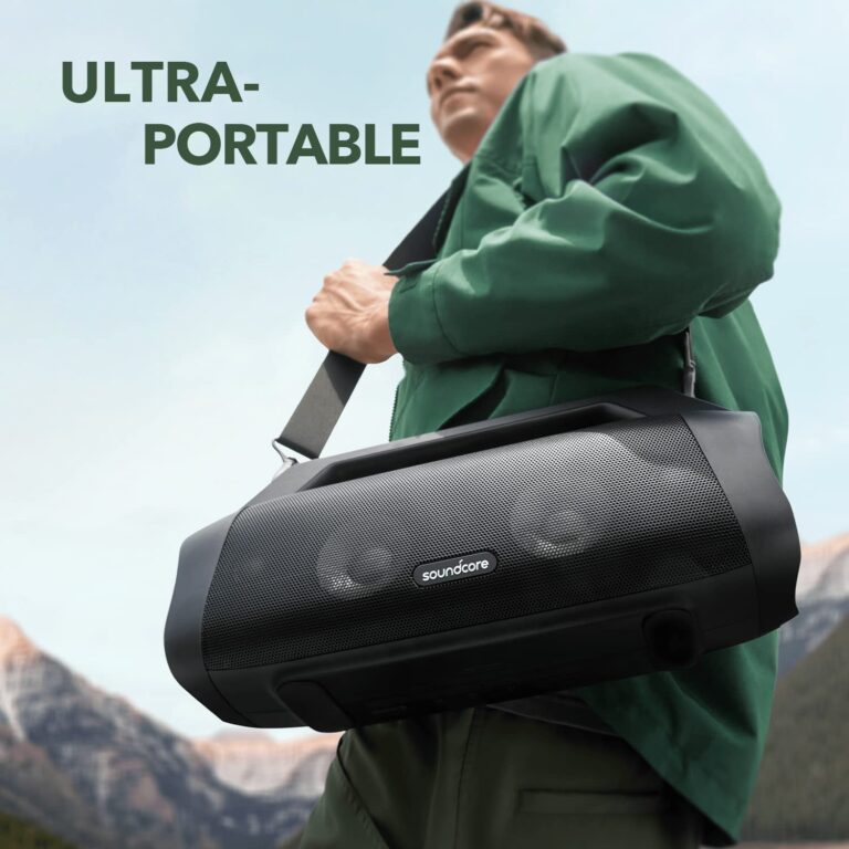 Soundcore Motion Boom Plus by Anker, IP67 Portable Speaker, 80W Stereo Sound, Custom EQ & BassUp, Built-in Power Bank, Waterproof Bluetooth Speaker for Camping, Beach, and Backyard - Image 7