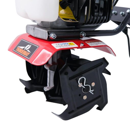 Thunderbay Cultivator 4Cycle 40cc Gas Powered Tiller w/Adjustable 4 Steel Tines Small Rototiller - Image 5