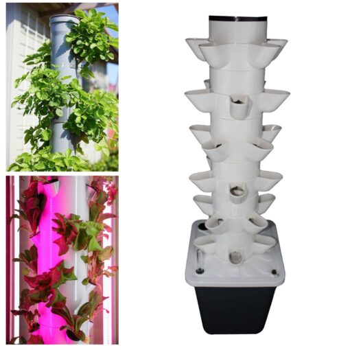 Vertical Gardening Planter Hydroponic Kit Lawn Sponge Inside Gardening Growing System Kit for Kitchen Yard, 30Holes - Image 5