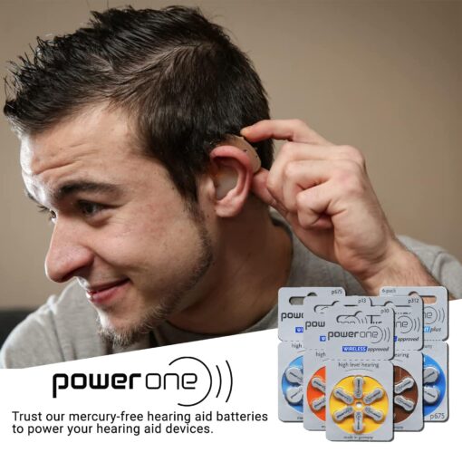 Power One Cochlear Implant 675 Batteries! 5, 60-Packs, Total 300 Batteries - Image 2