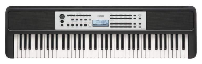 Yamaha YPT-W320 76 Touch Sensitive Key Portable Keyboard for Beginners with Music Rest, Power Adapter
