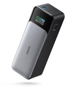 Anker 737 Power Bank, 24,000mAh 3-Port Laptop Portable Charger with 140W Fast Charging, Smart Display, for Outdoor Work, Compatible with iPhone 16/15/14 Series, Vision Pro, Samsung, MacBook, and More
