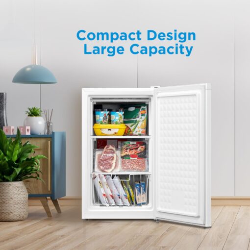 Midea WHS-109FW1 Upright Freezer, 3.0 Cubic Feet, White - Image 7