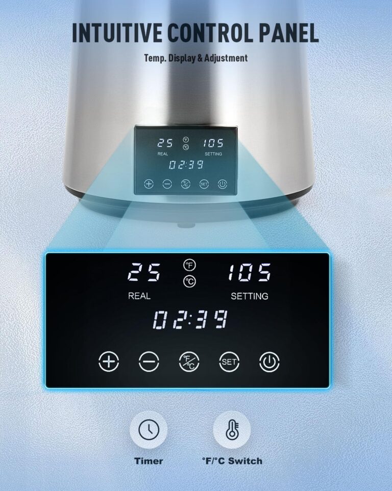 CO-Z 1.1 Gallon Water Distiller, 1750W Countertop Distilled Water Machine with Glass Container Dual Temperature Display Timer, 4L 304 Stainless Steel Distilled Water Maker for Home Office Travel More - Image 6