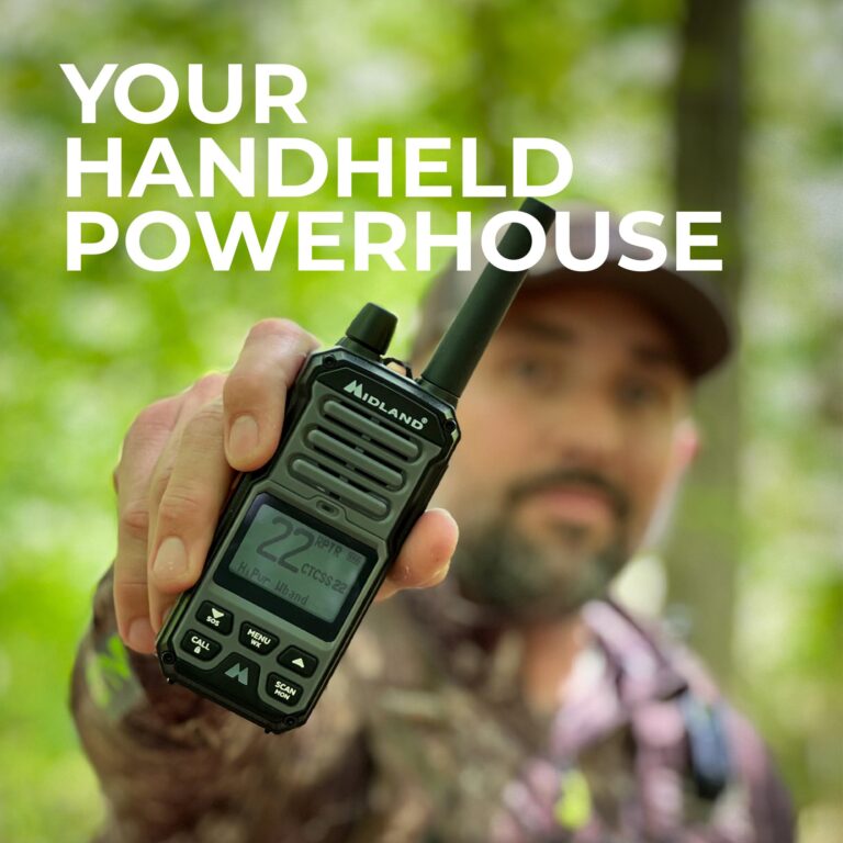 Midland GXT67 PRO GMRS Radio - Two-Way Midland Walkie Talkie - Repeater Capable, IP67 Waterproof, Active Noise Canceling, Hands-Free Operation, 99 Channels, 16-Hour Battery - Image 7