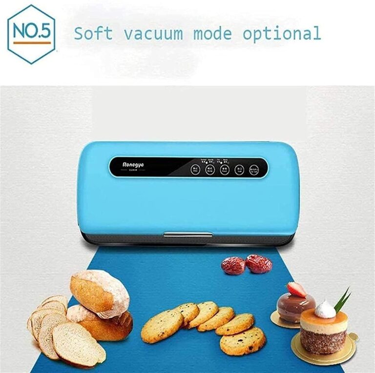 MIXIA Automatic Food Vacuum Sealer Machine, Blue Smart Heat Food Sealer with Air Sealing System For Food/Compact Design | Dry & Moist Food Modes - Image 8