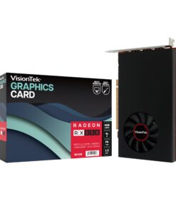 VisionTek AMD Radeon RX 550 4GB GDDR5 for PC – Computer Graphics Card: Supports 4k Monitor Resolution – x4 DisplayPort Outputs, PCI Express 3.0, DirectX 12, Bus-Powered - 901458
