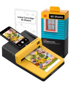 KODAK Dock ERA Plus 4PASS Instant Photo Printer, 4x6 inches, 90 Sheets Bundle