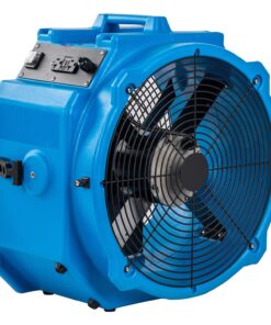 MOUNTO AM25AX 2-Speed 1/4 HP 4000 CFM 18-Inch Axial Fan Air Mover Blower with Roto-Mold Housing for Water Damage Restoration, Air Cooling, Ventilation, and Drying - Powerful Industrial Fan