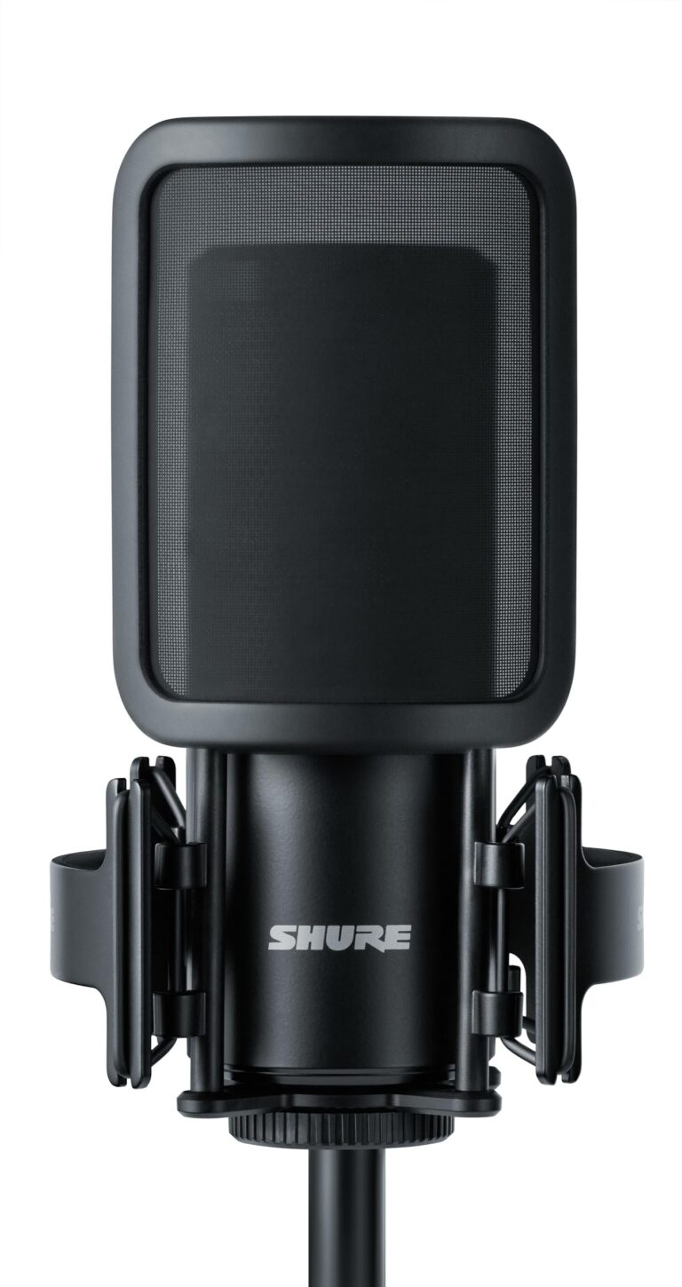 Shure SM4 Studio Recording Microphone Kit, XLR Home Studio Condenser Mic with Mix-Ready Audio - All-Metal Construction, Includes Detachable Magnetic Pop Filter & Shock Mount (SM4-K-KIT) - Image 4