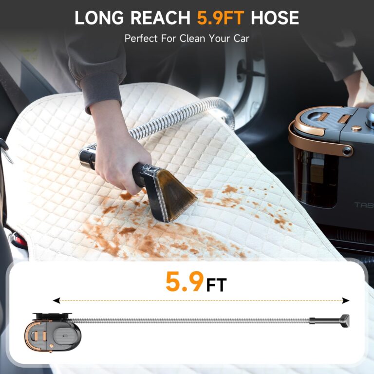 TAB Carpet Cleaner Machine, 18KPa Portable Upholstery Spot Cleaner Shampooer Machine, Powerful Deep Stain Remover, Deep Cleaner for Pets, Furniture, Stairs,Car Seat and Couch, Self-Cleaning, R3 - Image 2