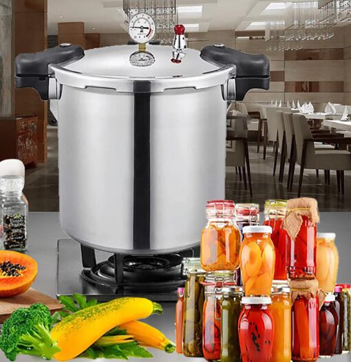 25 Quart Pressure Canner Cooker & all american pressure canners for canning & water bath canner | Pressure Gauge & Pressure Regulator | Induction Compatible & Pressure release 13 PSI (+/- 5%) - Image 7