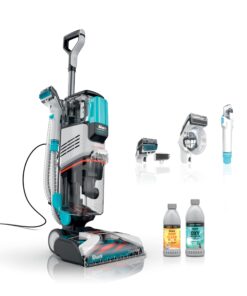 Shark EX201 CarpetXpert Upright Carpet, Area Rug & Upholstery Cleaner with StainStriker, Built-in Spot & Stain Cleaner, Perfect for Pets, Deep Cleaning & Tough Stain Removal, Carpet Shampooer, Cyan