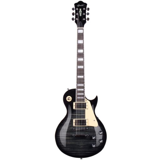 GROTE Guitar Solid Body Electric Guitar with Gigbag LPYS-006 (Black) - Image 9