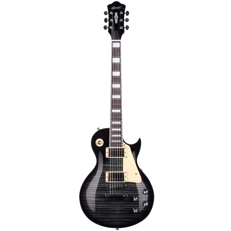GROTE Guitar Solid Body Electric Guitar with Gigbag LPYS-006 (Black) - Image 9