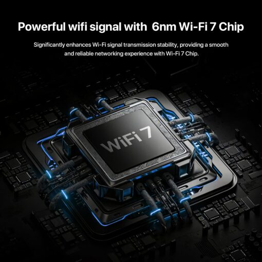 Tenda BE5100 Wi-Fi 7 Router – Dual Band Gigabit for Wireless Internet, 1x2.5G + 3x1G Ports, VPN, MLO, NFC, Easy Setup, Parental Control, Access Point Mode, Vertical WiFi (RE6L Pro) - Image 6