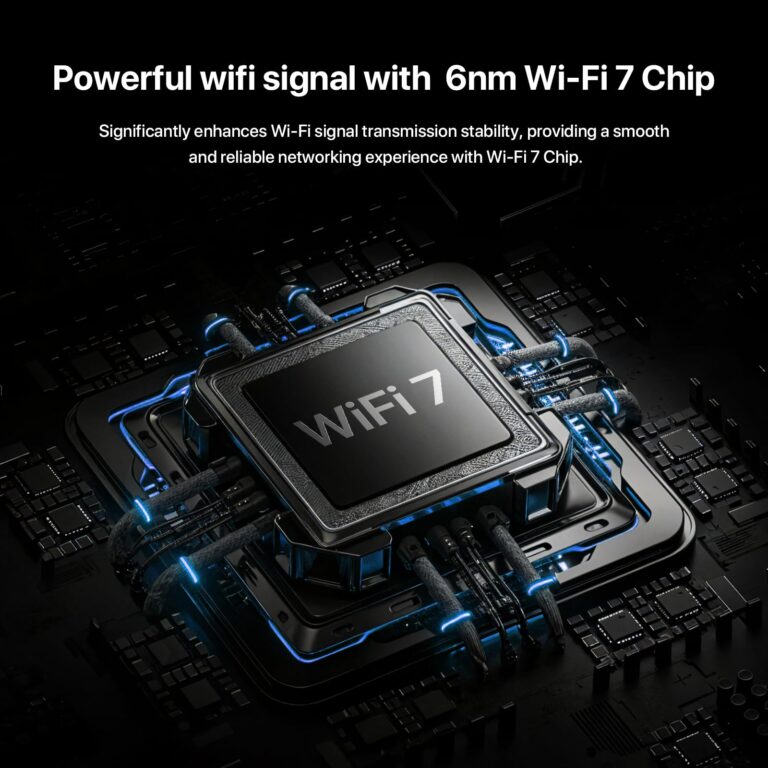 Tenda BE5100 Wi-Fi 7 Router – Dual Band Gigabit for Wireless Internet, 1x2.5G + 3x1G Ports, VPN, MLO, NFC, Easy Setup, Parental Control, Access Point Mode, Vertical WiFi (RE6L Pro) - Image 6