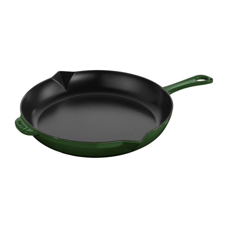 Staub Cast Iron 12-inch Fry Pan - Basil, Made in France