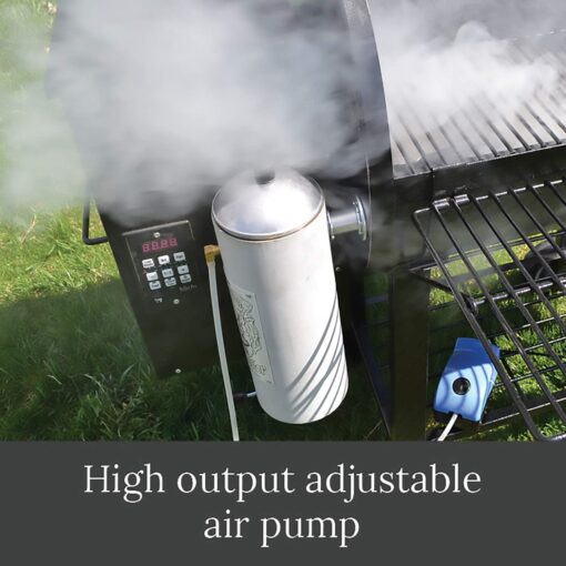 Smoke Daddy Big Kahuna Hot or Cold Smoke Generator | Works with Any Outside BBQ Grill | Electric Smoker Pellet Accessory | Add Your Favorite Blend of Wood Chunks or Chips to Customize Flavor Profile - Image 5