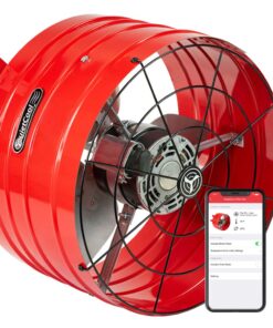 Quietcool AFG SMT PRO-3.0 Smart Attic Fan for Gable Vents - 2940 CFM - Smart App Control - Thermostat and Humidistat - 20ft Power Cord - Plug-and-play - Two Speed