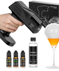 RAYBYLAND Electric Smoker Gun for Cooking, 5000mAh Rechargeable Battery, One Button Operation, Suitable for Indoor and Outdoor Barbecue and Bar Cocktails, Whiskey